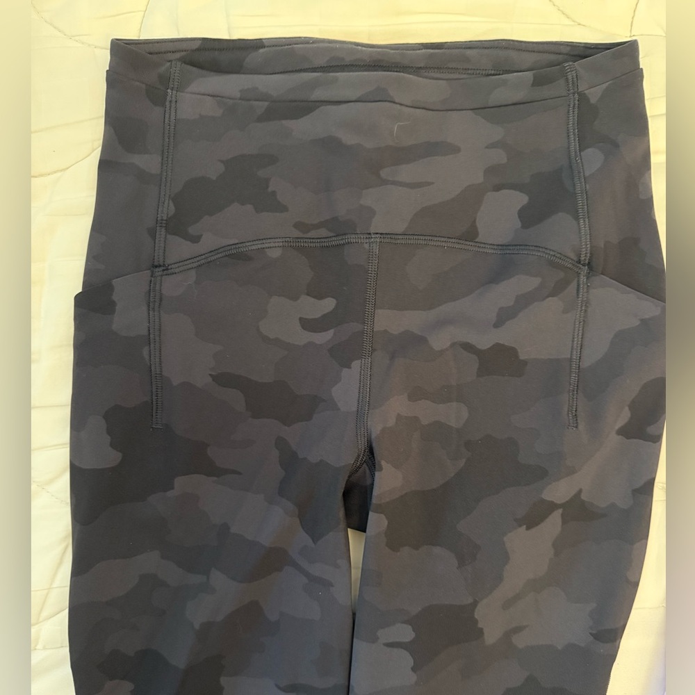 Lululemon Black Camouflage Leggings